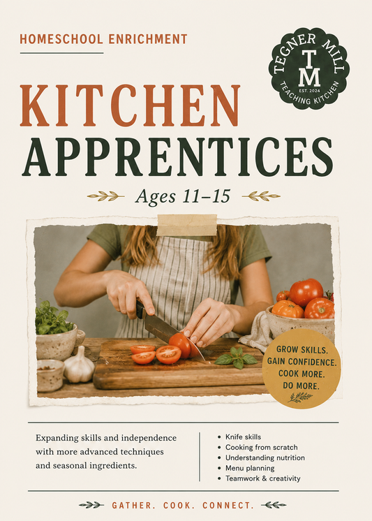 Kitchen Apprentice| Homeschool | Fall Semester